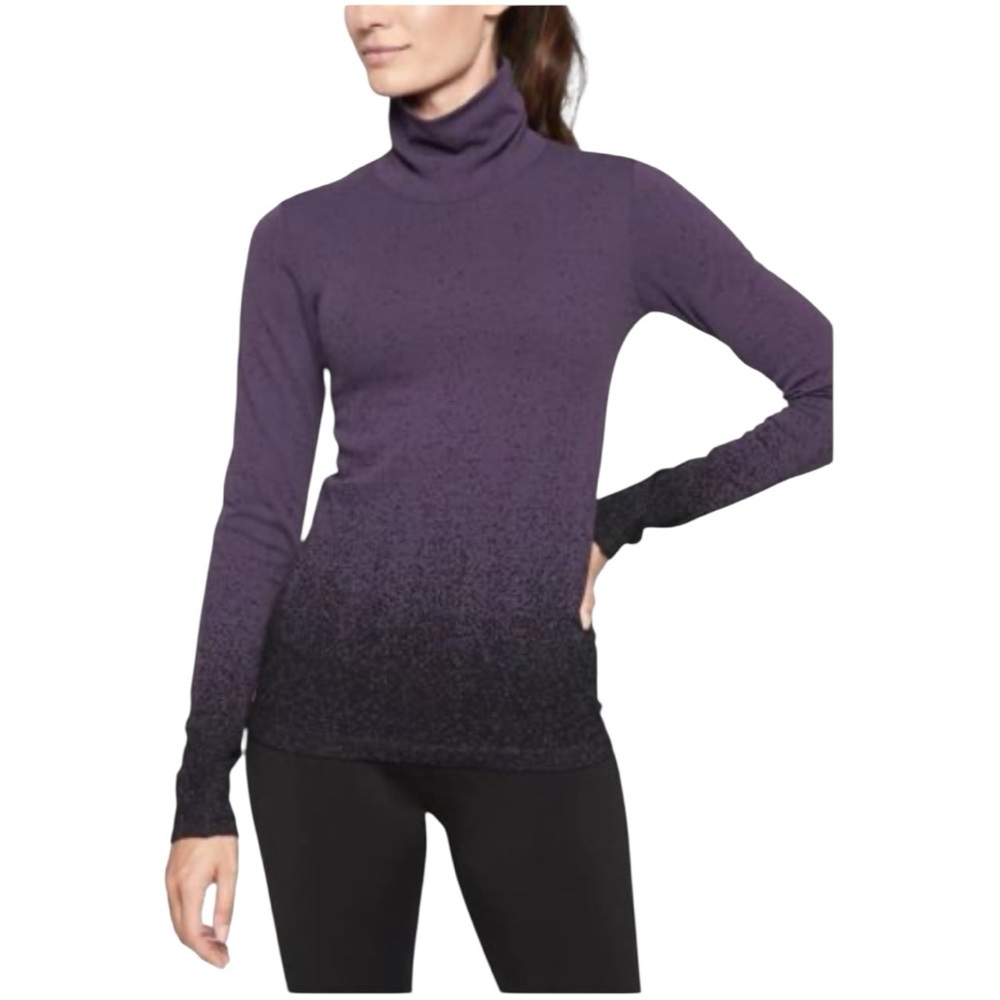 Athleta Deep Purple Turtleneck Sweater